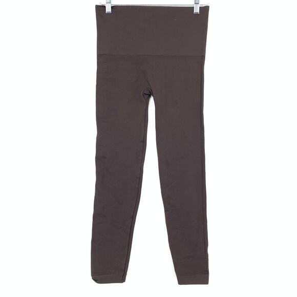 Spanx Seamless Leggings Womens Size XL Brown Pull On Shaping - Picture 1 of 5